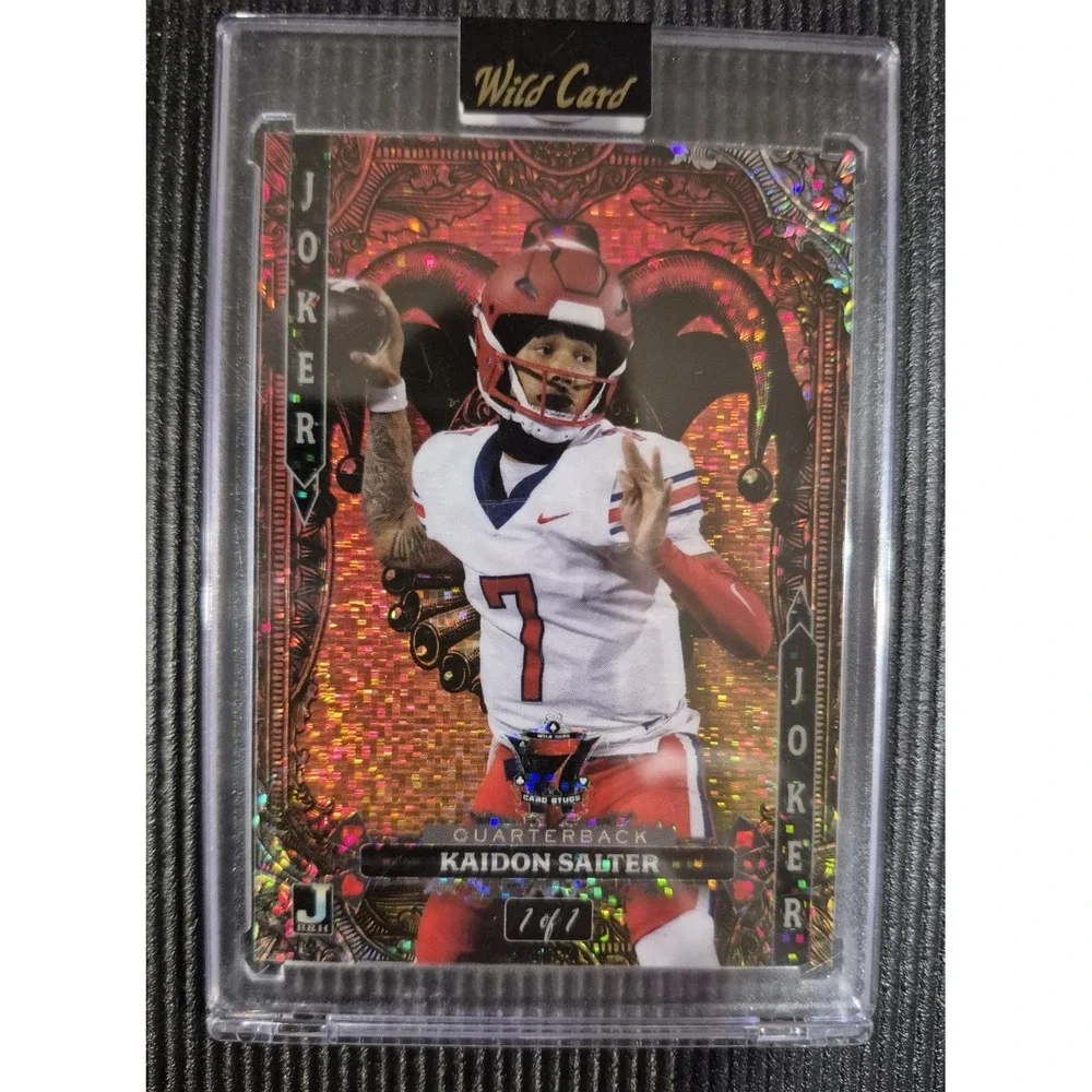 2024 Wild Card 7 Card Studs Kaidon Salter #7JW-KS Joker Sparkle 1/1 CU Buffaloes